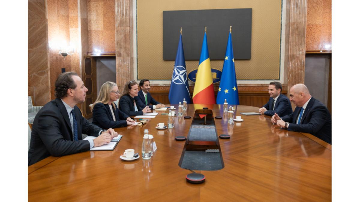 Întrevederea premierului Ilie Bolojan cu delegația OMV condusă de Emma Delaney, Chief Executive Officer al OMV