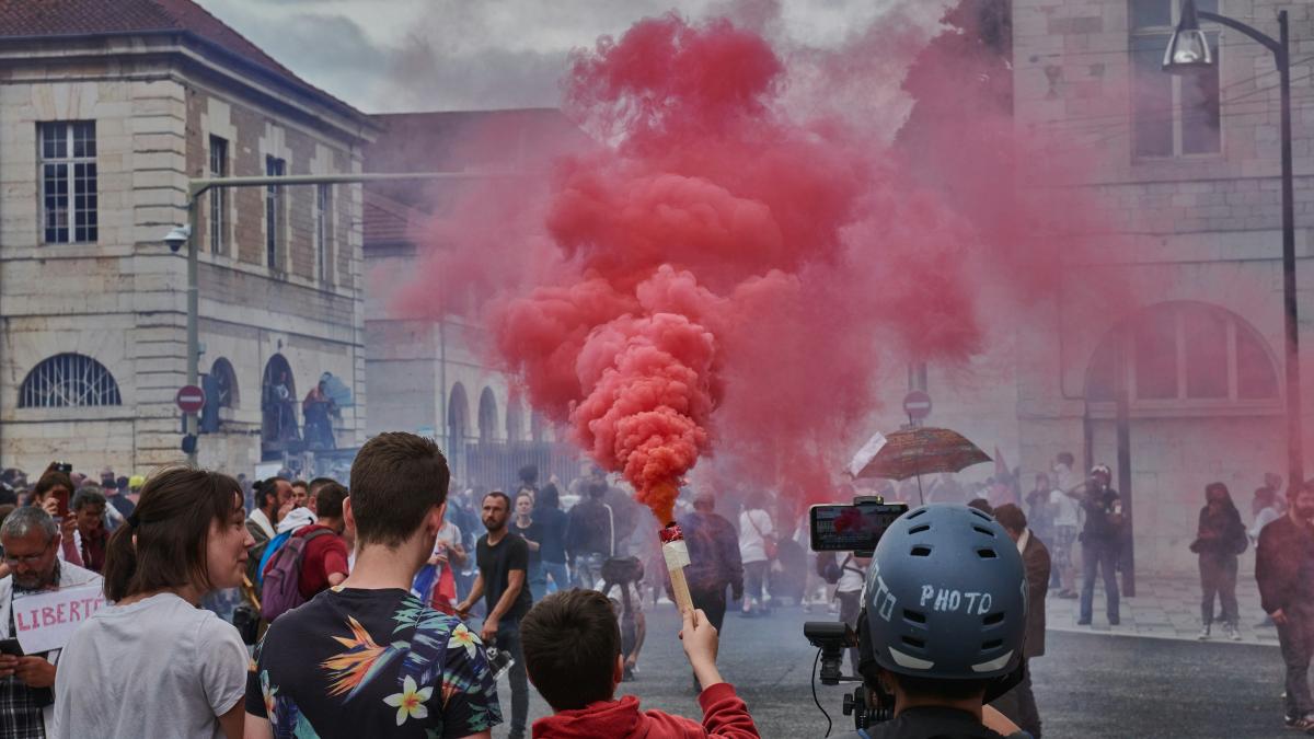 protest in franta