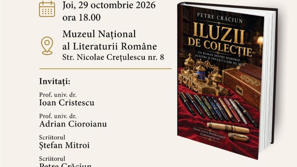 iluzii de colectie de petre craciun lectura in avanpremiera la muzeul national al literaturii romane