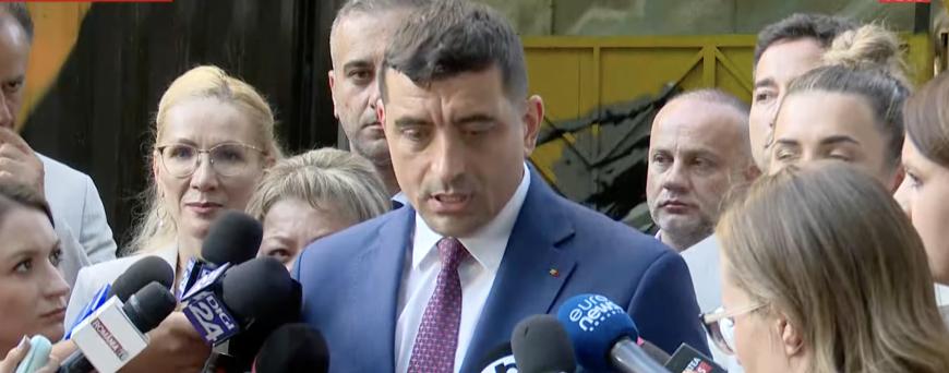 Veștea și Simion au ieșit la declarații după întâlnirea din sediul AUR. ”Vom merge la învestire”/ Termen limită pentru Nicușor Dan