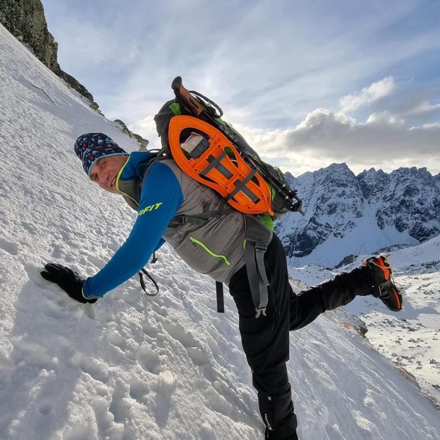 Imagine cu alpinistul Emil Gheorghe