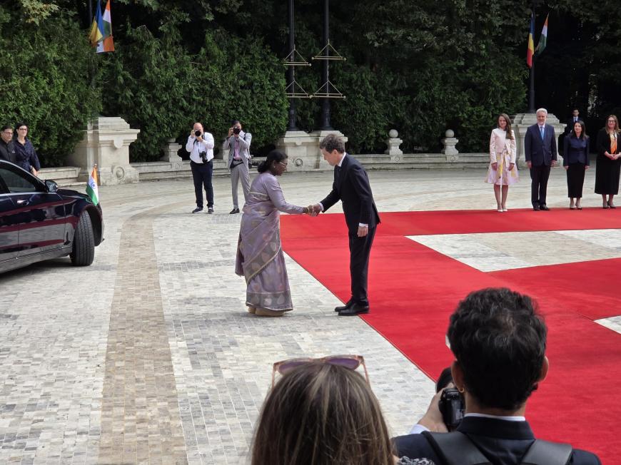 Președinta Indiei, în România, la Palatul Cotroceni FOTO. Documentele care vor fi semnate astăzi la Cotroceni