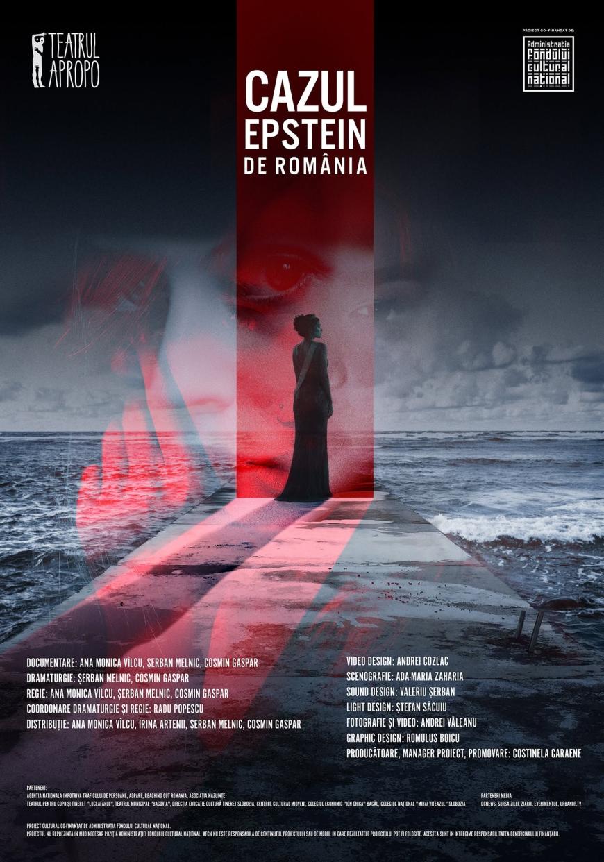 „Cazul Epstein de România”, din această toamnă, la Teatrul Apropo și în Bacău, Iași, Slobozia, Mioveni