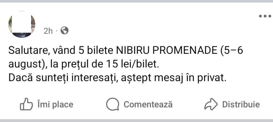 Am descoperit cea mai profitabilă „afacere” a verii! Cum se fac bani pe Facebook din biletele gratuite date de Selly la Nibiru / foto