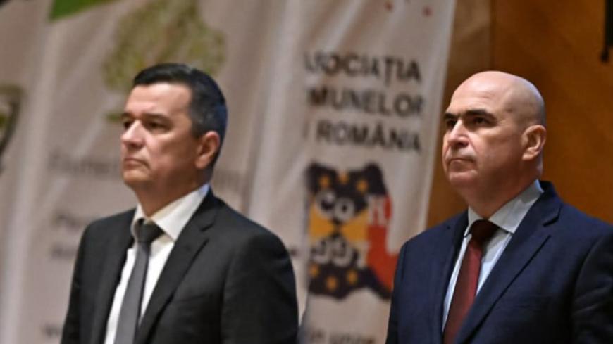 Președintele PSD, Sorin Grindeanu (s) și premierul Ilie Bolojan (d). Colaj DCNews, sursa foto: Agerpres