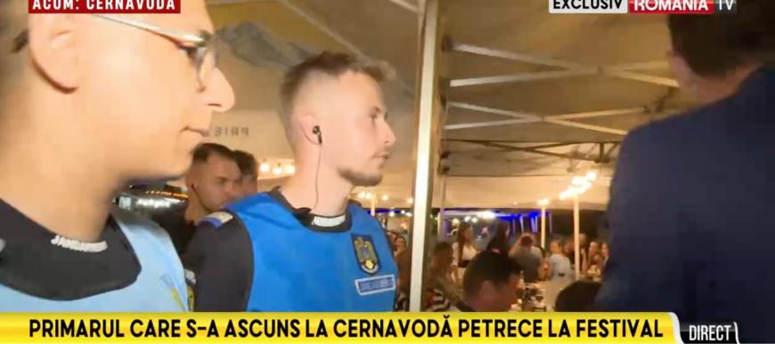 Scandal la Cernavodă: Reporterul România TV, oprit de jandarmi când încerca să-i pună întrebări primarului 