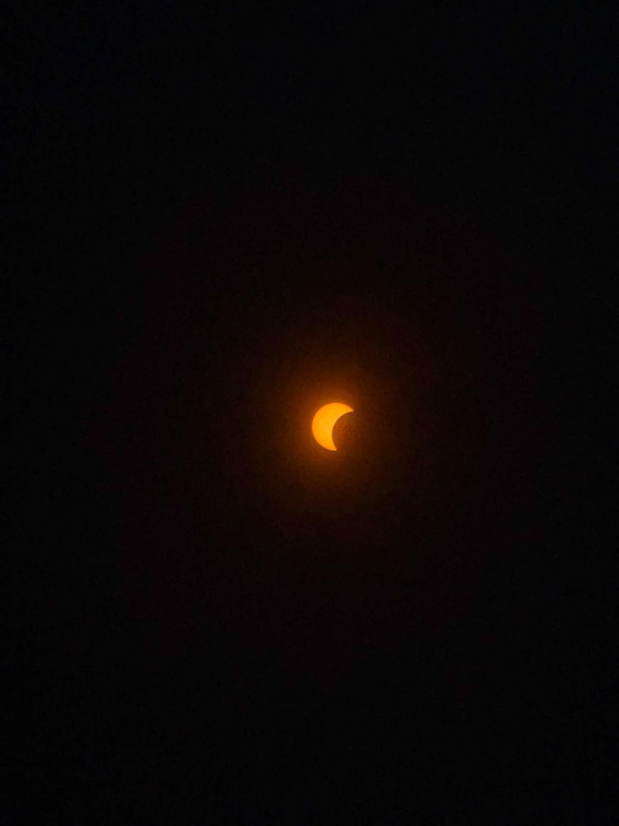 Cum s-a văzut eclipsa de Soare în Horsham, sudul Angliei. Cititor DC NEWS: