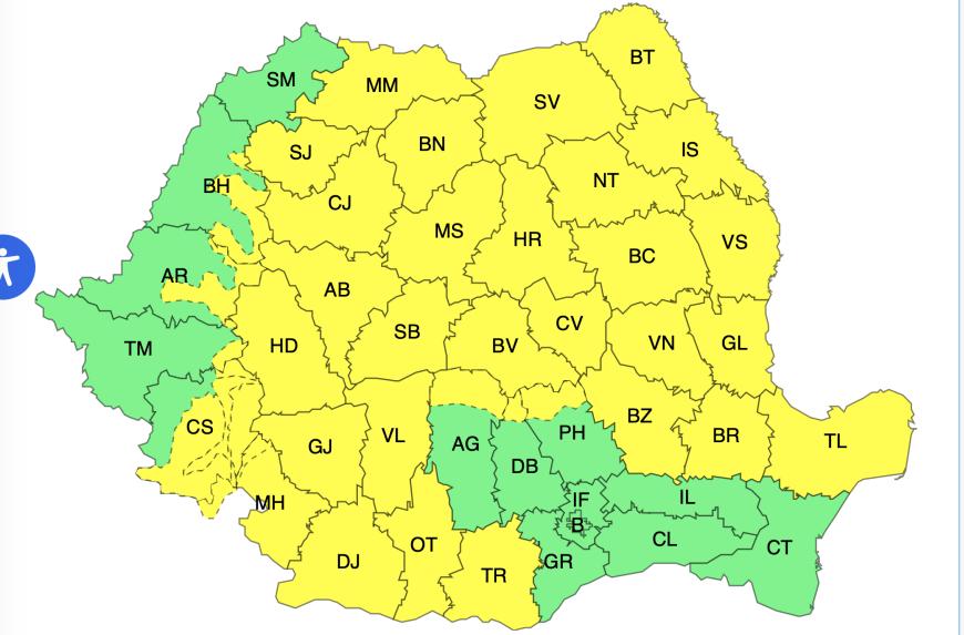 Cum va fi vremea în zilele următoare: Zonele unde se va răci brusc și cu 12 grade! Alerte meteo de caniculă, dar și de averse și vijelii - Harta ANM