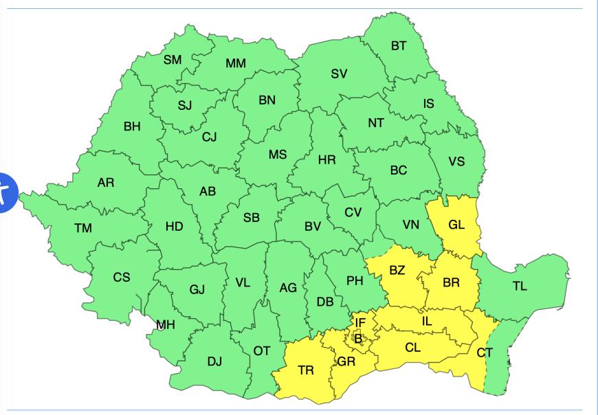 Cum va fi vremea în zilele următoare: Zonele unde se va răci brusc și cu 12 grade! Alerte meteo de caniculă, dar și de averse și vijelii - Harta ANM