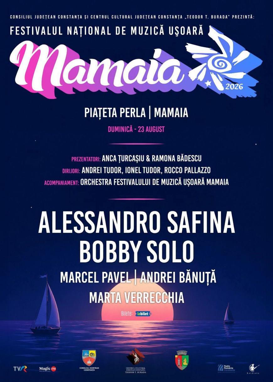 Festivalul „Mamaia”. Vara continuă pe litoral: trei seri de muzică live la malul mării