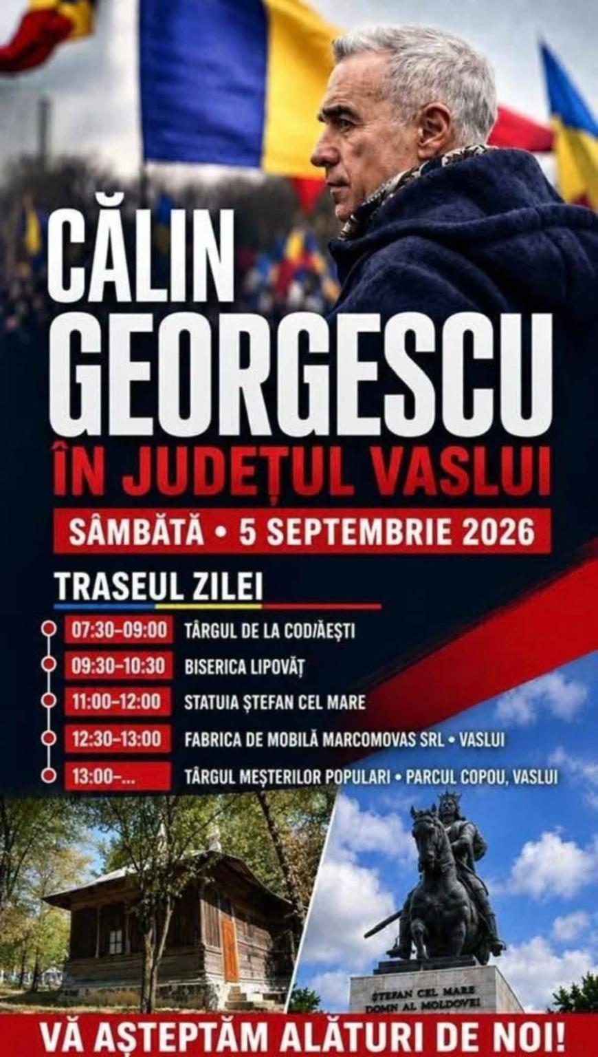 Călin Georgescu și-a făcut program de turneu, dar angajații unei fabrici nu vor să-l primească. Nici biserica. ”Salariații fabricii nu vor să viziteze fabrica” 