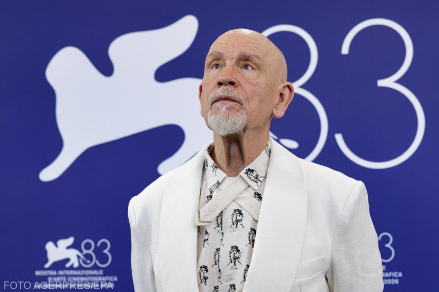 Actorul american John Malkovich la premiera filmului „Wild Horse Nine”, în cadrul celei de-a 83-a ediții a Festivalului Internațional de Film de la Veneția, în Veneția, Italia, 3 septembrie 2026. Sursa foto: Agerpres