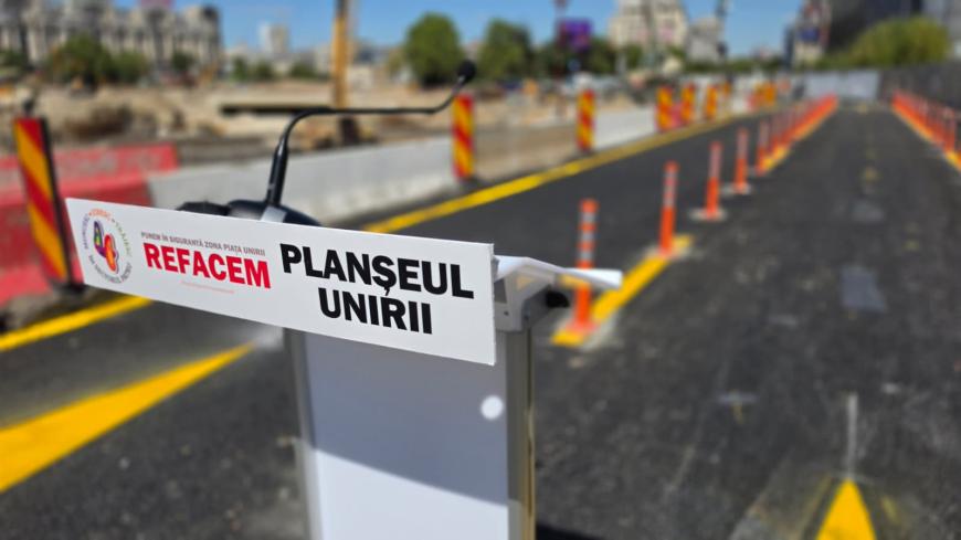 Restricțiile de circulație din Piața Unirii, ridicate înainte de începutul noului an școlar. Daniel Băluţă: Ne-am ținut de cuvânt