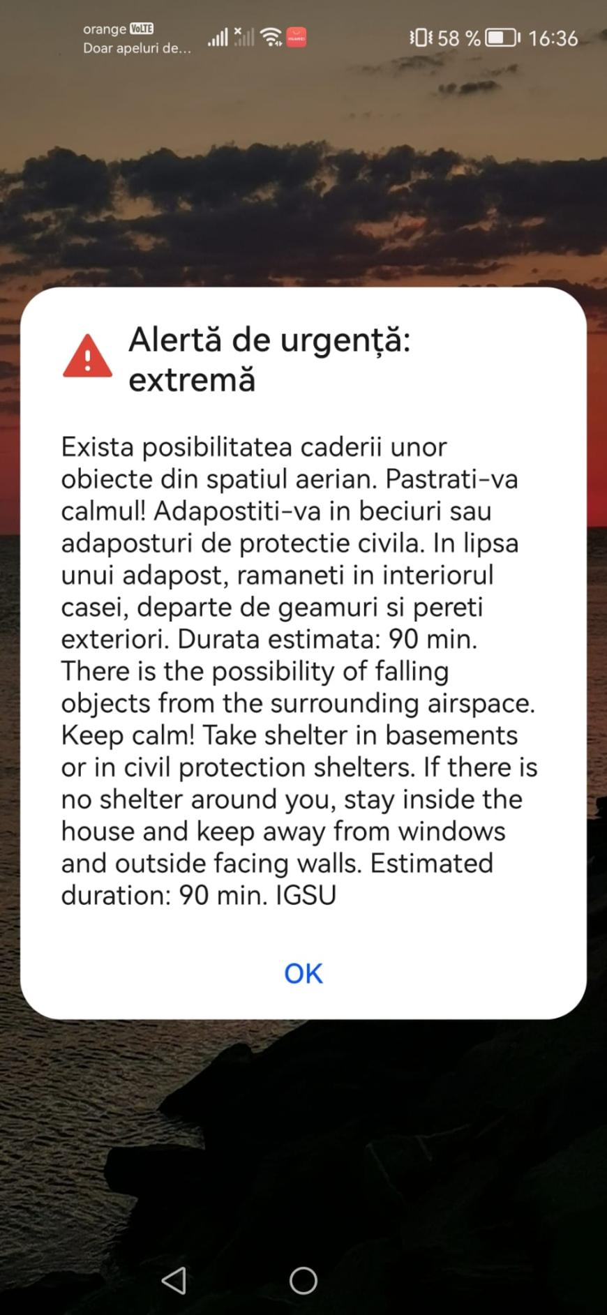 Ro-Alert, pentru prima dată în Iași: O dronă vine dinspre Republica Moldova către România / Mărturie de la fața locului
