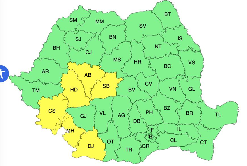 Alerte ANM de caniculă în 9 și 10 septembrie. Temperaturile ajung la 35 de grade. Harta zonelor vizate