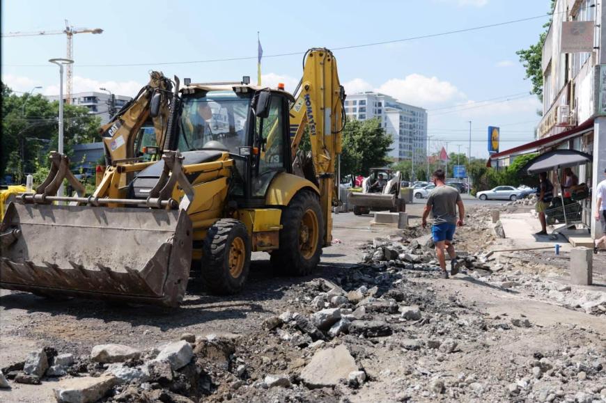 foto Rareș Hopincă/ Facebook/ Lucrări în cartierul Baicului
