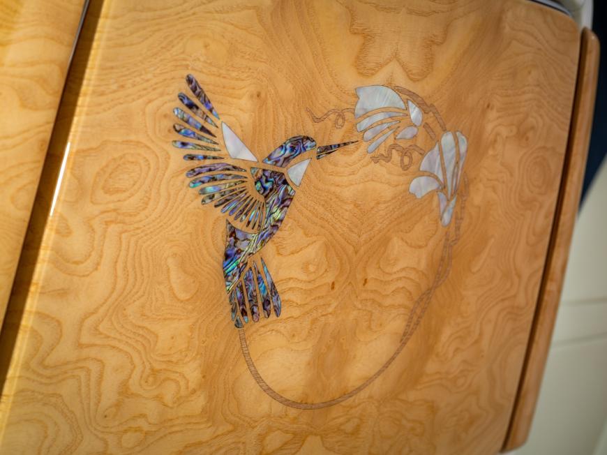 Prezentarea Phantom Hummingbird: Primul Rolls-Royce din istorie cu intarsie din cochilie de abalone