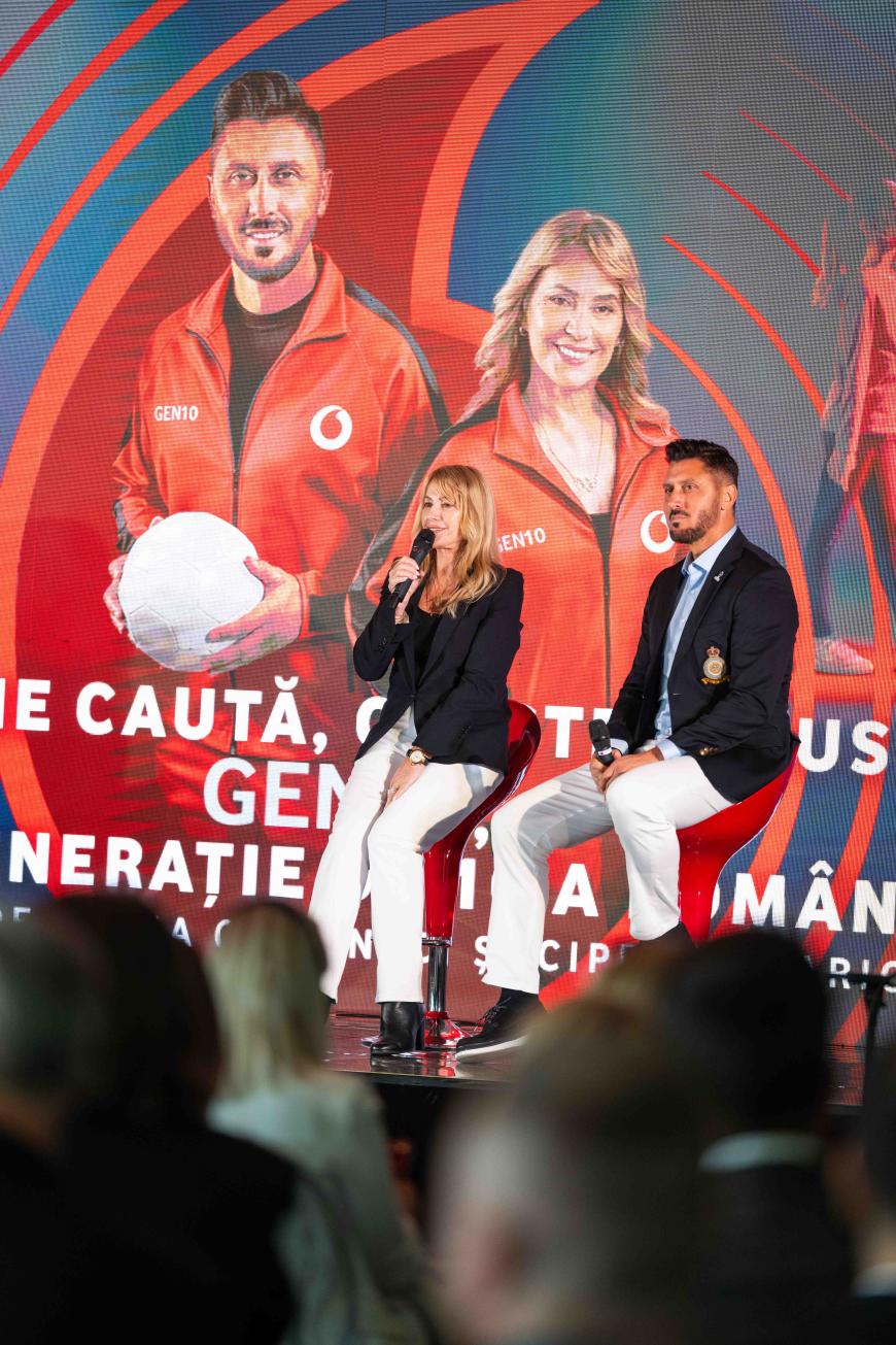 Vodafone lansează GEN10 și caută următoarea generație de campioni a României alături de Nadia Comăneci și Ciprian Marica