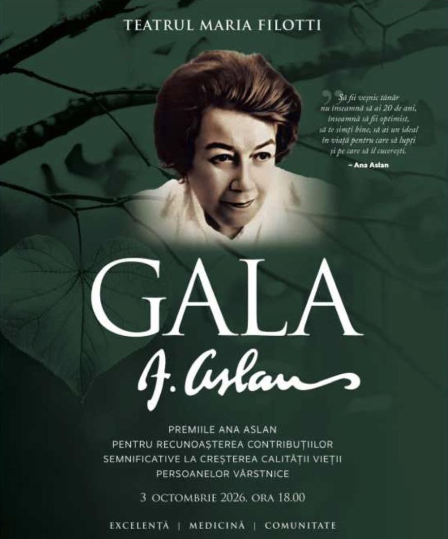 Gala Ana Aslan la cea de-a treia ediție 