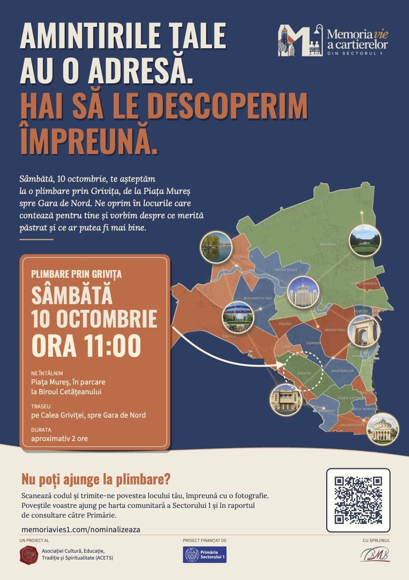 Amintirile tale au o adresă: pe 10 octombrie, Grivița își spune povestea