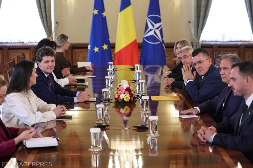 Consultări la Cotroceni cu Nicușor Dan și reprezentanții AUR / Foto: Agerpres