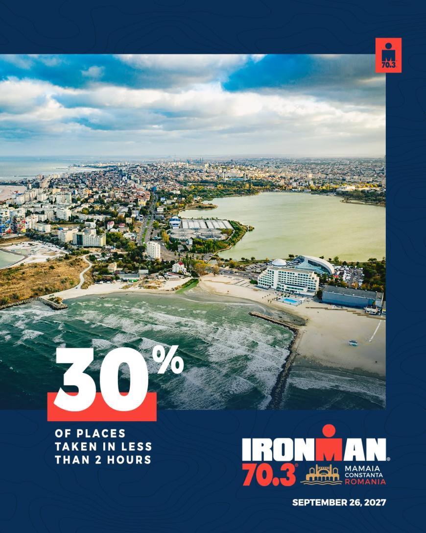 Județul Constanța găzduiește prima cursă IRONMAN 70.3 din România