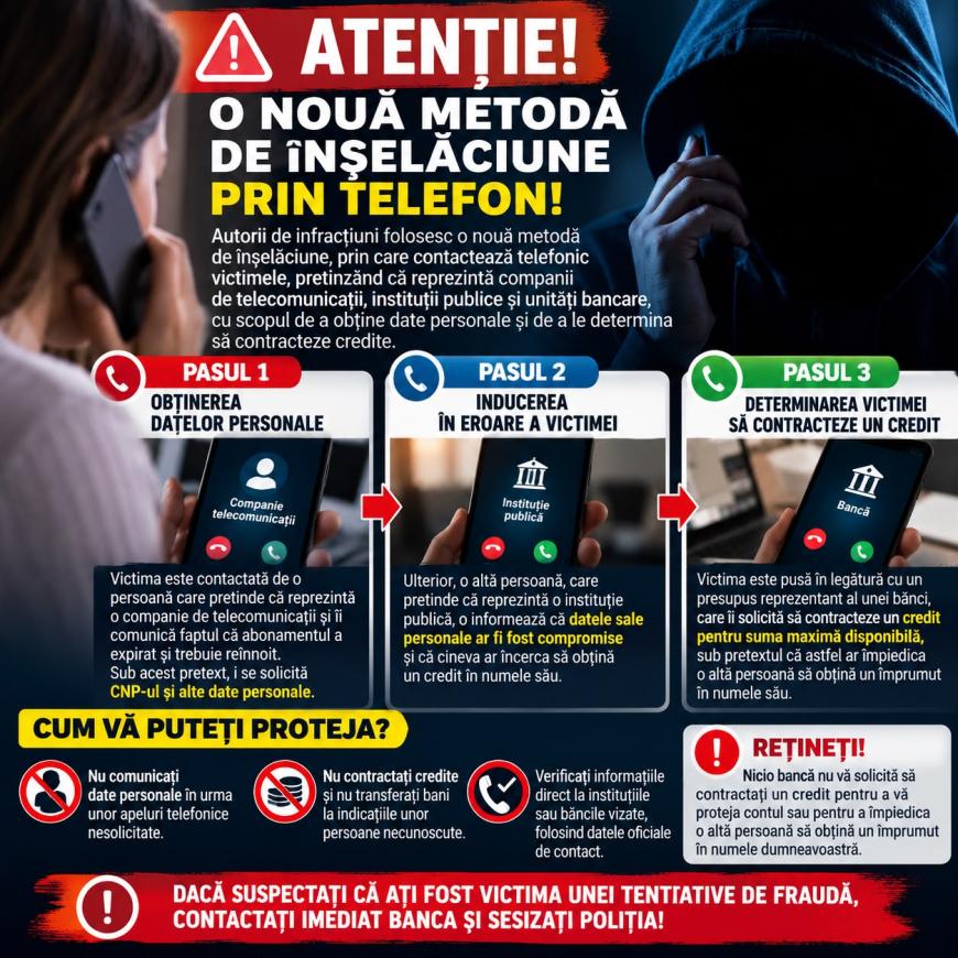 Expirarea abonamentului, pretext pentru obținerea CNP-ului și fraudarea victimelor 