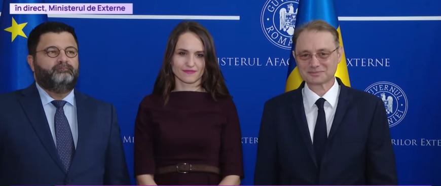 Oana Țoiu, sfidare la predarea de mandat: A apărut doar la poză
