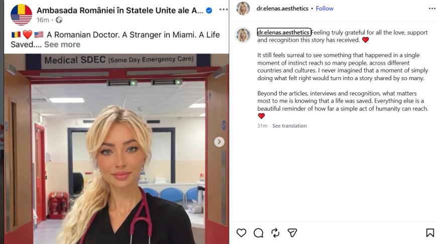 Nouă reacție a medicului Elena Sumanariu