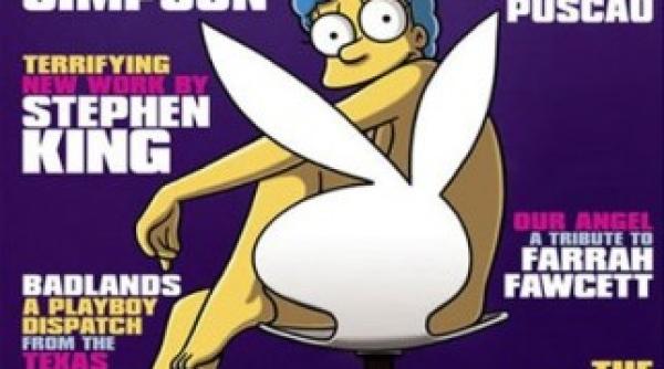 marge simpson intr un pictorial nud pentru playboy