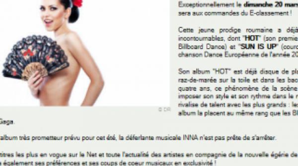 inna a devenit prezentatoare tv in franta