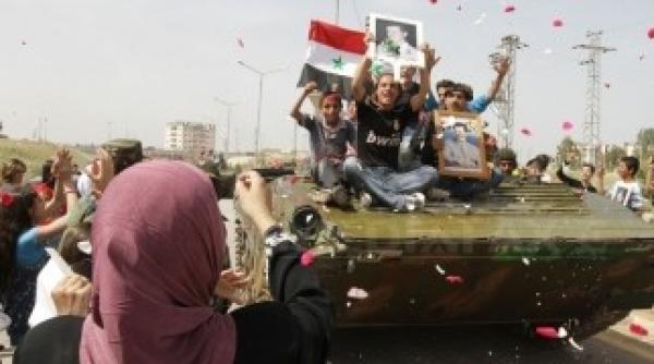 armata siriana a intrat cu tancuri in orasul banias