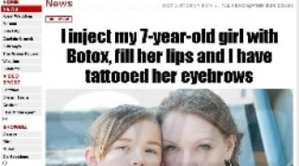 injectata cu botox la numai sapte ani