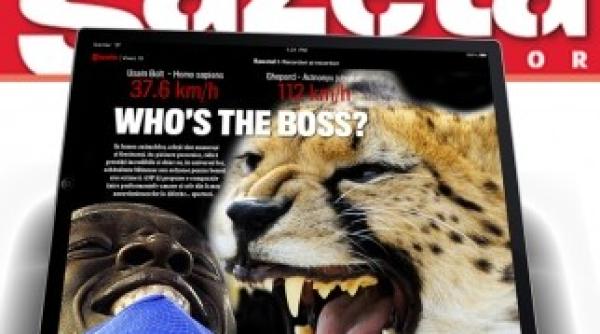 premiera in presa romaneasca gazeta sporturilor si pe ipad contra cost