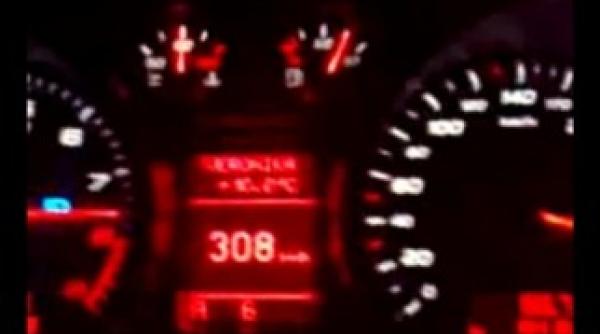 s au filmat in timp ce mergeau cu 300 kmora video