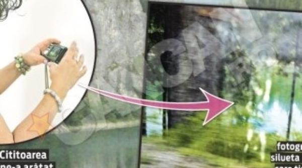 fantoma unei fetite fotografiata pe malul lacului bolboci din bucegi