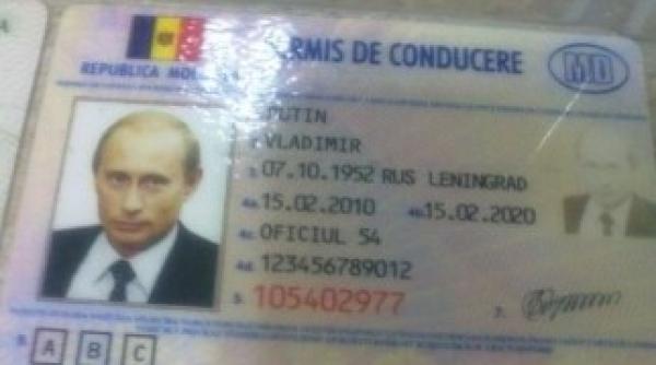 vladimir putin are permis de conducere la chisinau documentul descoperit intr o fabrica de acte false