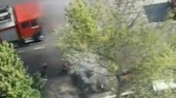 un taxi s a facut scrum langa gara basarab din bucuresti