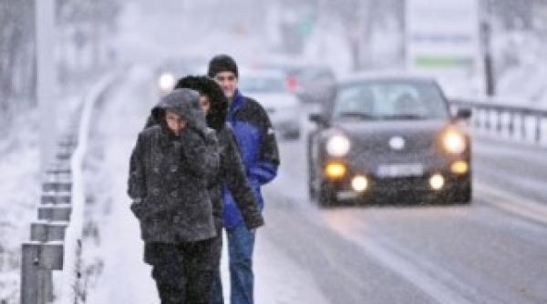 vremea rea a pus stapanire pe romania la predeal stratul de zapada are 10 centimetri