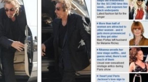 al pacino arata din ce in ce mai rau neingrijit si cu parul in vant