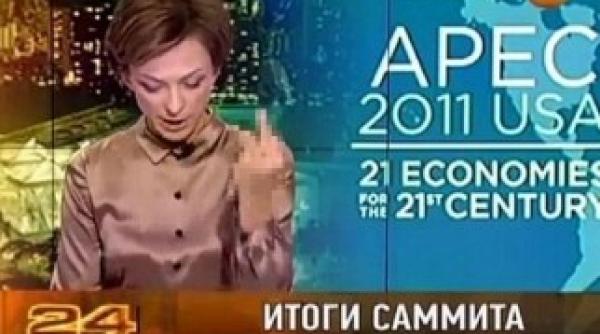 prezentatoarea rusa care a facut un gest obscen la adresa lui obama concediata