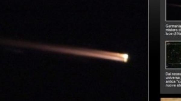 o lumina misterioasa in seara de ajun pe cerul germaniei