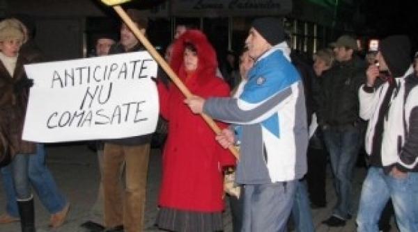 slobozia peste 2 000 de persoane protesteaza impotriva lui basescu