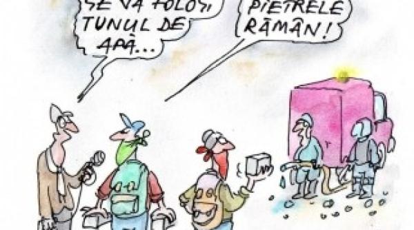 bancul zilei ce vor face protestatarii daca ninge