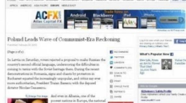 new york times traian basescu seamana tot mai mult cu ceausescu