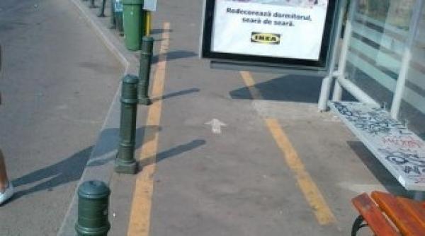 pista de bicicleta impracticabila inchisa de politia bucuresteana