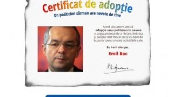 adopta un politician o noua campanie pe facebook vezi cum il poti adopta pe basescu