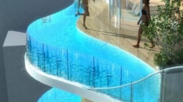 fita imobiliara apartament cu piscina in loc de balcon