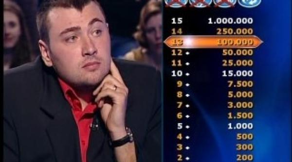 vrei sa fii milionar un profesor de religie la doar doua intrebari de premiul cel mare