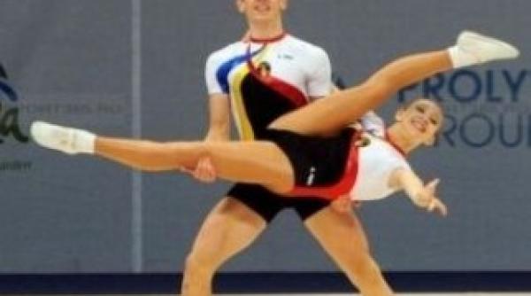 cm de gimnastica aerobica romania medalie de aur la perechi mixte